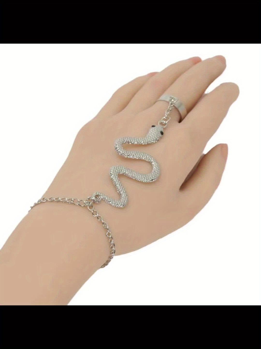 Exaggerated Design Small Snake Animal Bracelet Women's Niche Hand Jewelry, Jewels Cuff Bracelet,Temu