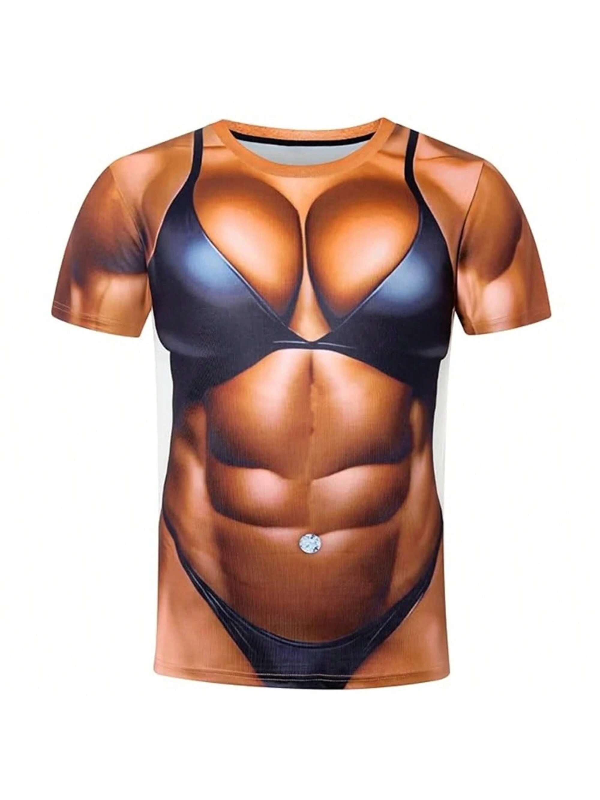 Muscle 3d T Shirt Funny New Men Women Funny Muscle Print 3D T