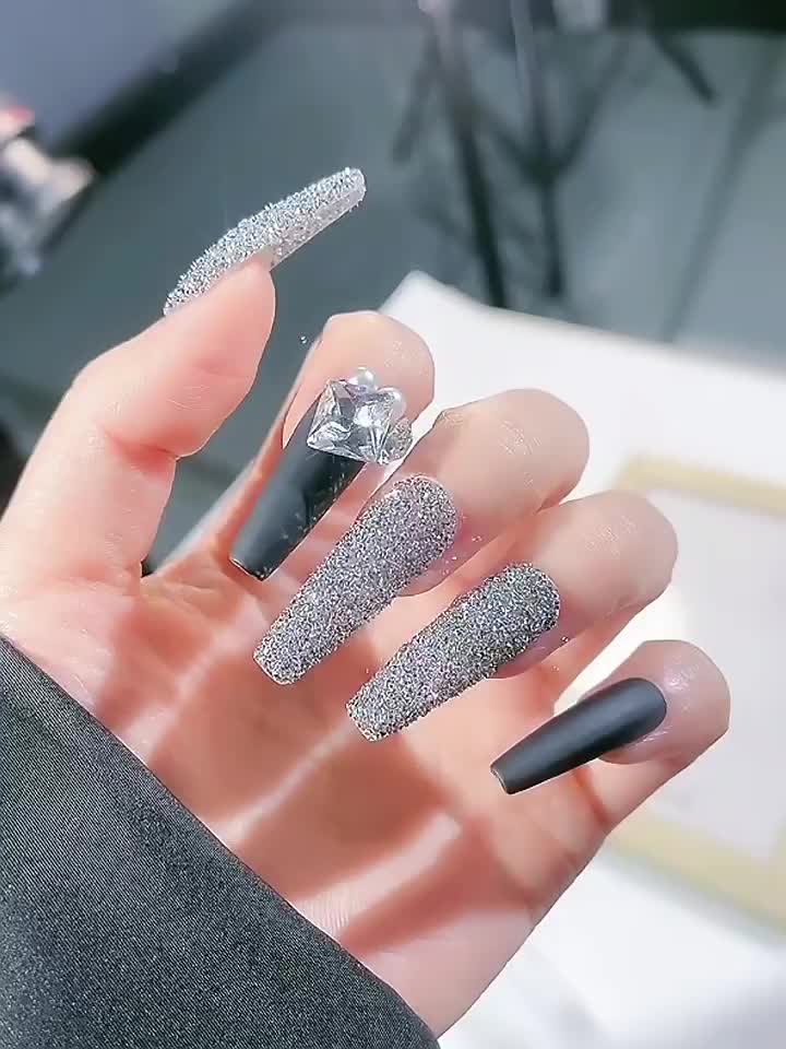 Reflective Glitter 2Pcs Silver Chrome Nail Powder Crystal Sugar Glitter for  Nails Sparkling Diamond Nail Glitter Silver Mirror Effect Nail Art DIY