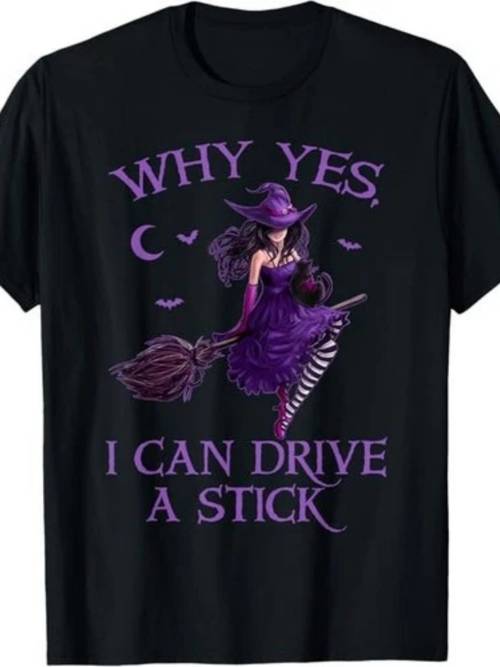 why funny halloween women girl t shirtsame style for men and women 2025 summer short sleeved printed t shirt pure 220g