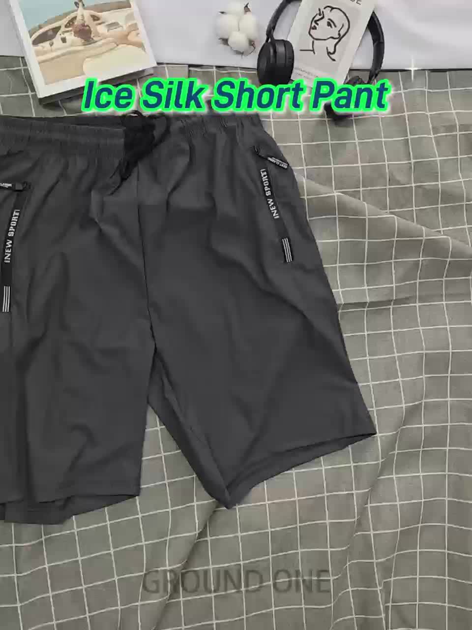 men's casual sports shorts made elastic fabric - Temu - Color : Khaki Style 1 - Size : L