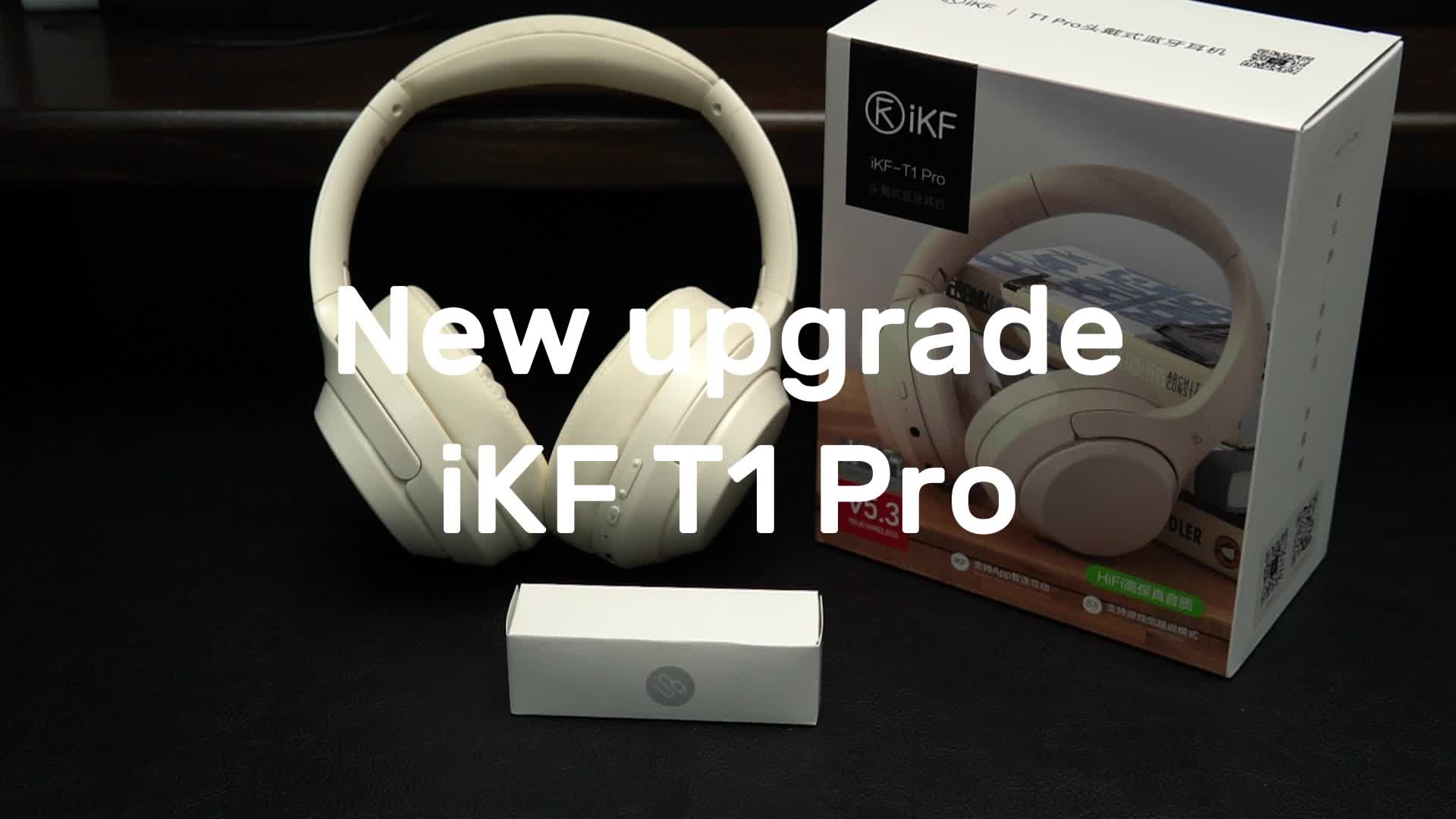 Ikf T1 Pro Over Ear Headphone Wireless Wired Headset Built In Mic