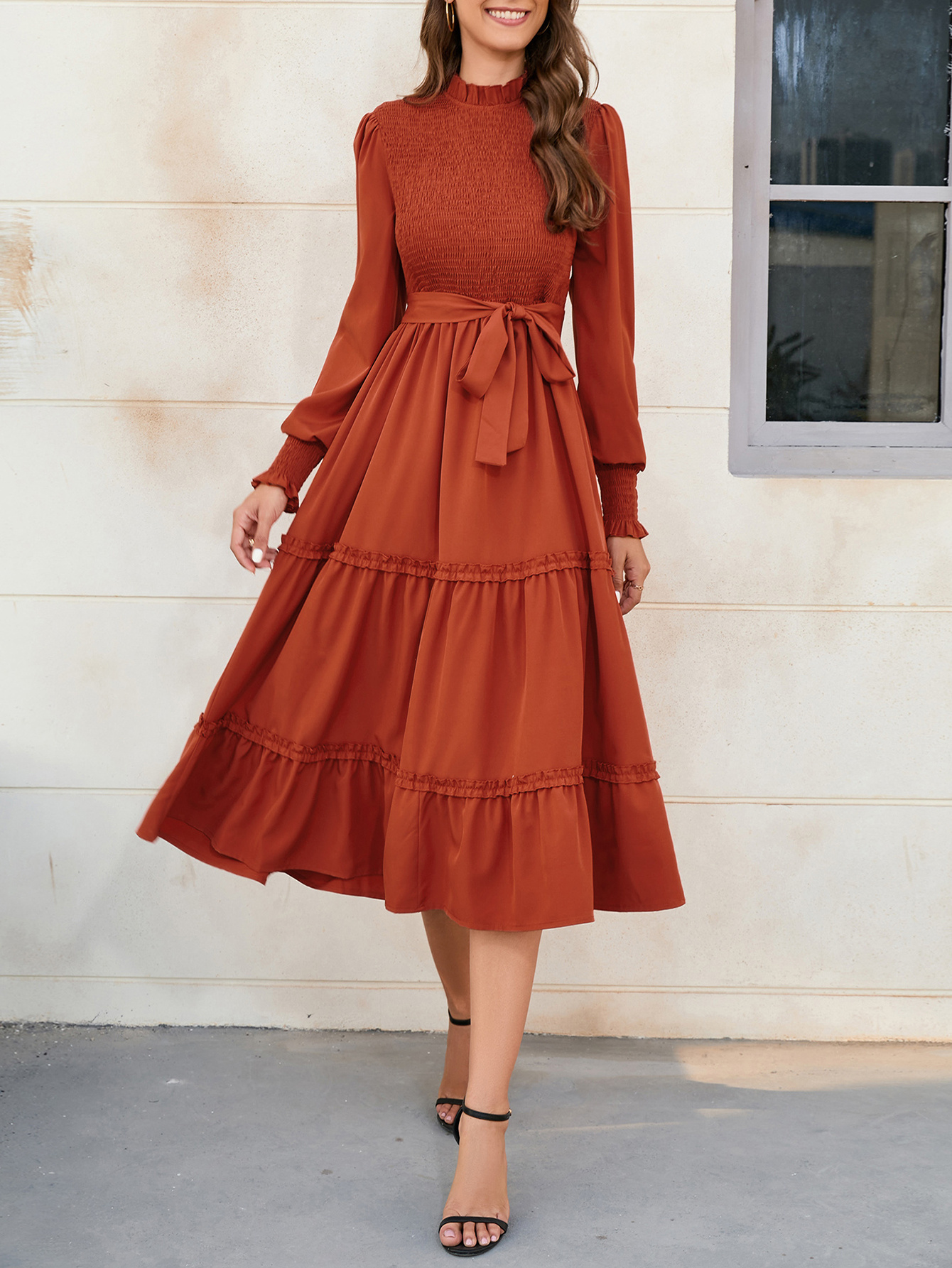mini white long sleeve dress Lakshmi Long Sleeve Open Back Mini Dress White