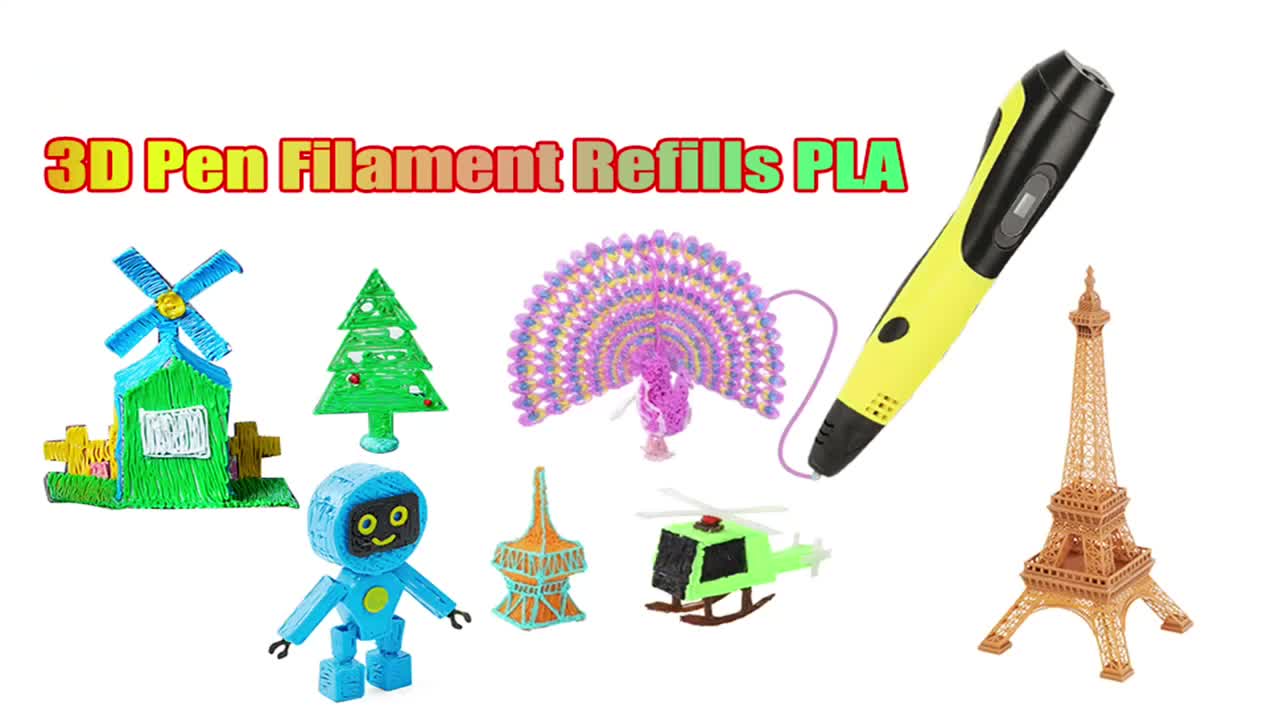 3d Pen 3d Printer Filament Pla 6 Fluo Colors 3d Printing - Temu