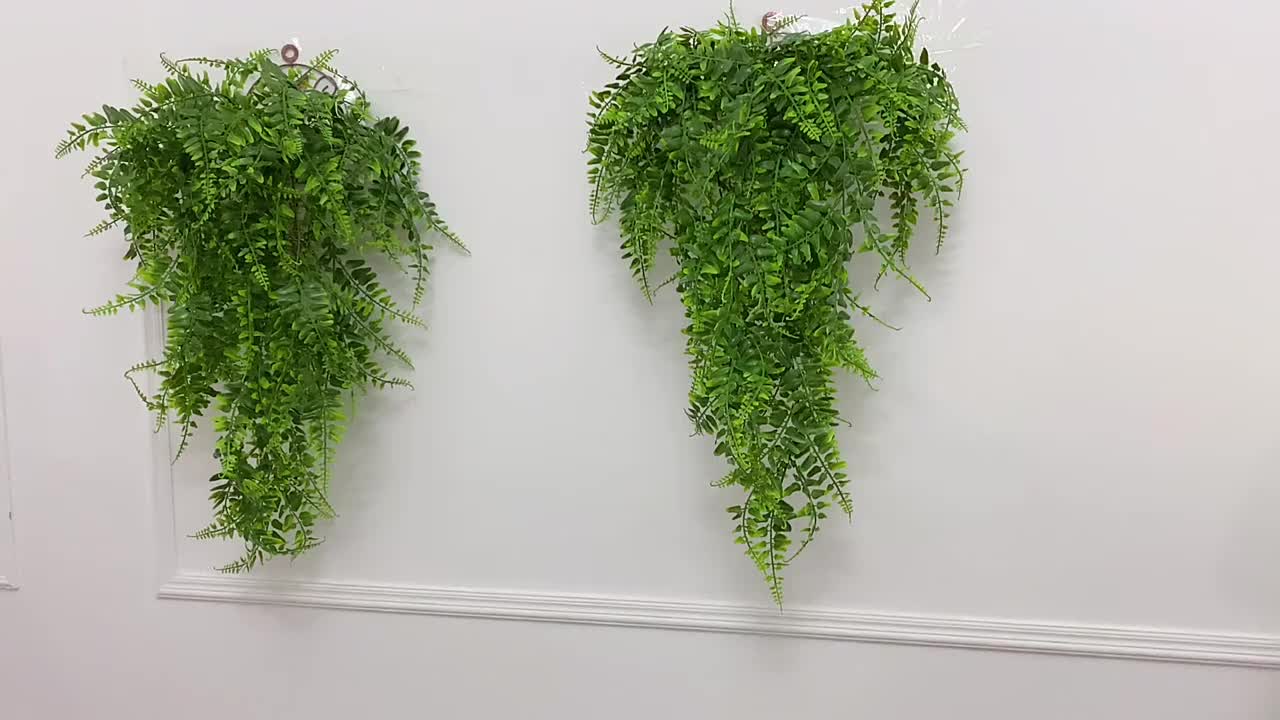 HERCHR 2PCS Hanging Plants Artificial Decor, Fake Hanging Plants Artificial  Plants Hanging Hanging Greenery Wall Decor Hanging Fake Fern Vines for