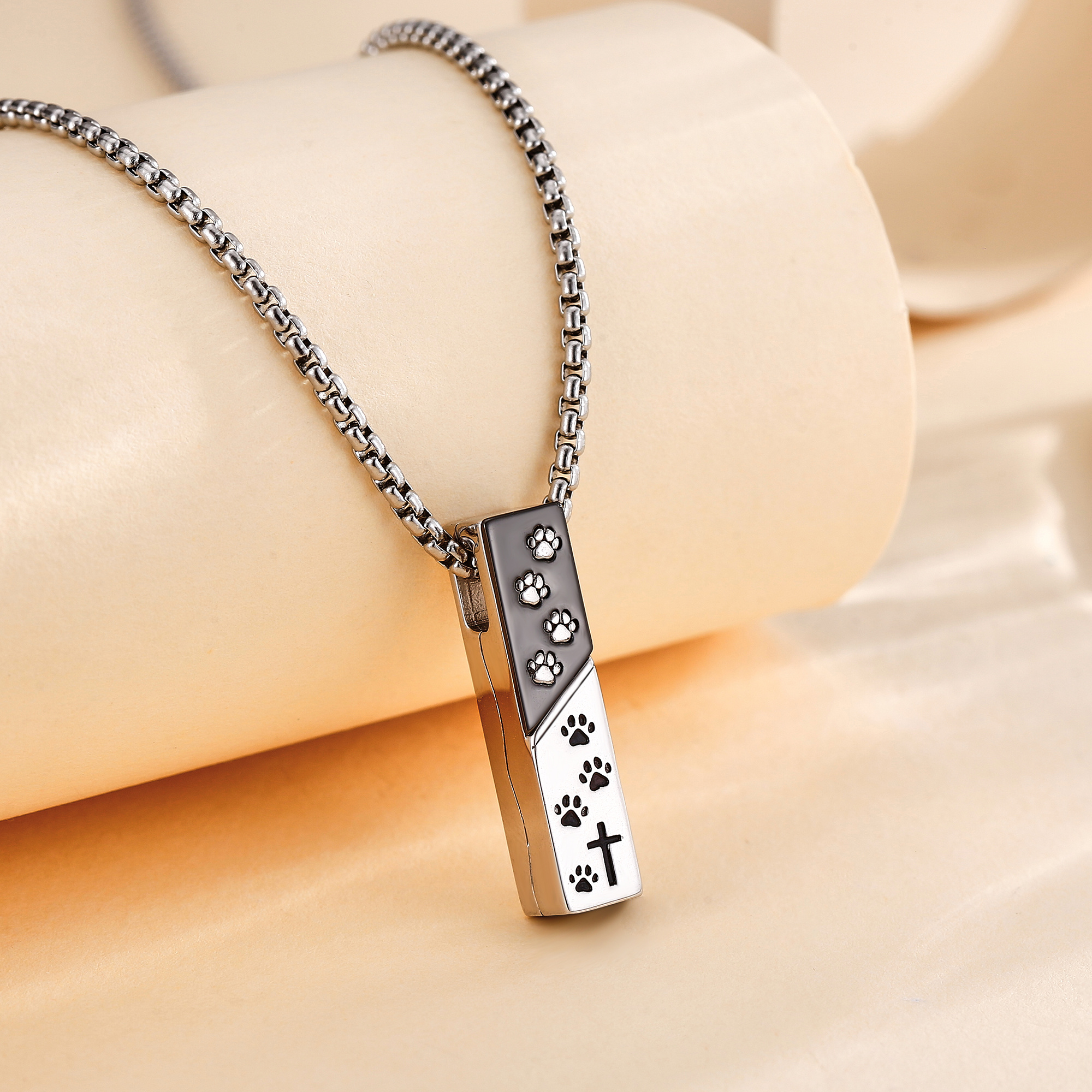 925 Sterling Silver Pet Urn Necklace, Everyday Wear Gift