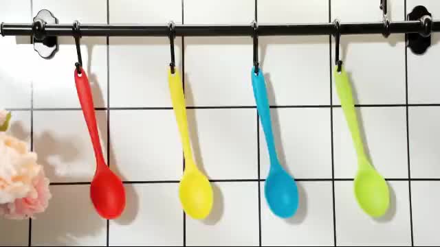 High Heat Resistant Silicone Spoons For Cooking, Mixing, Stirring, Basting,  Serving, And Baking - Nonstick, Food Grade, And Dishwasher Safe - Temu