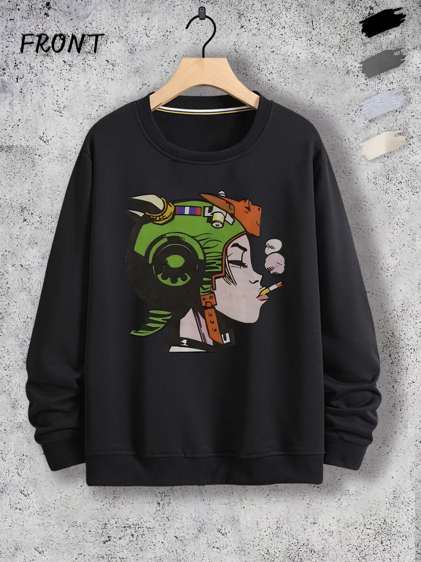 sweatshirt college sold on Temu United States