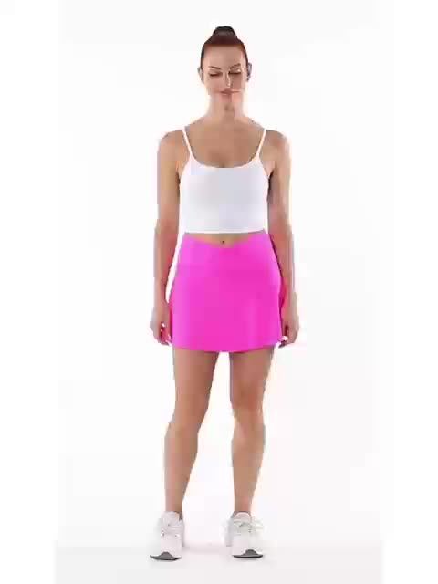 Falda deportiva para mujer, color rosa I Racketball - racketball movil
