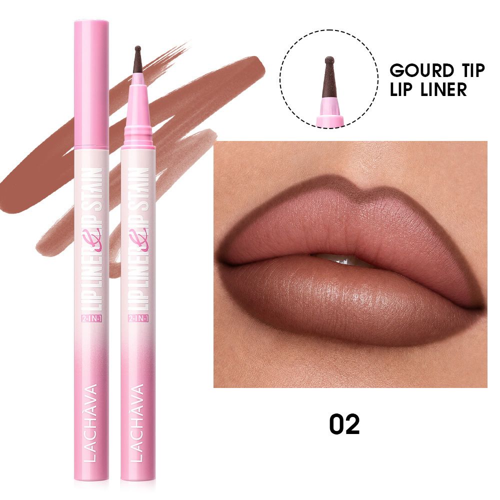 LACHAVA 2-In-1 Gourd Tip Liquid Makeup Brush Set