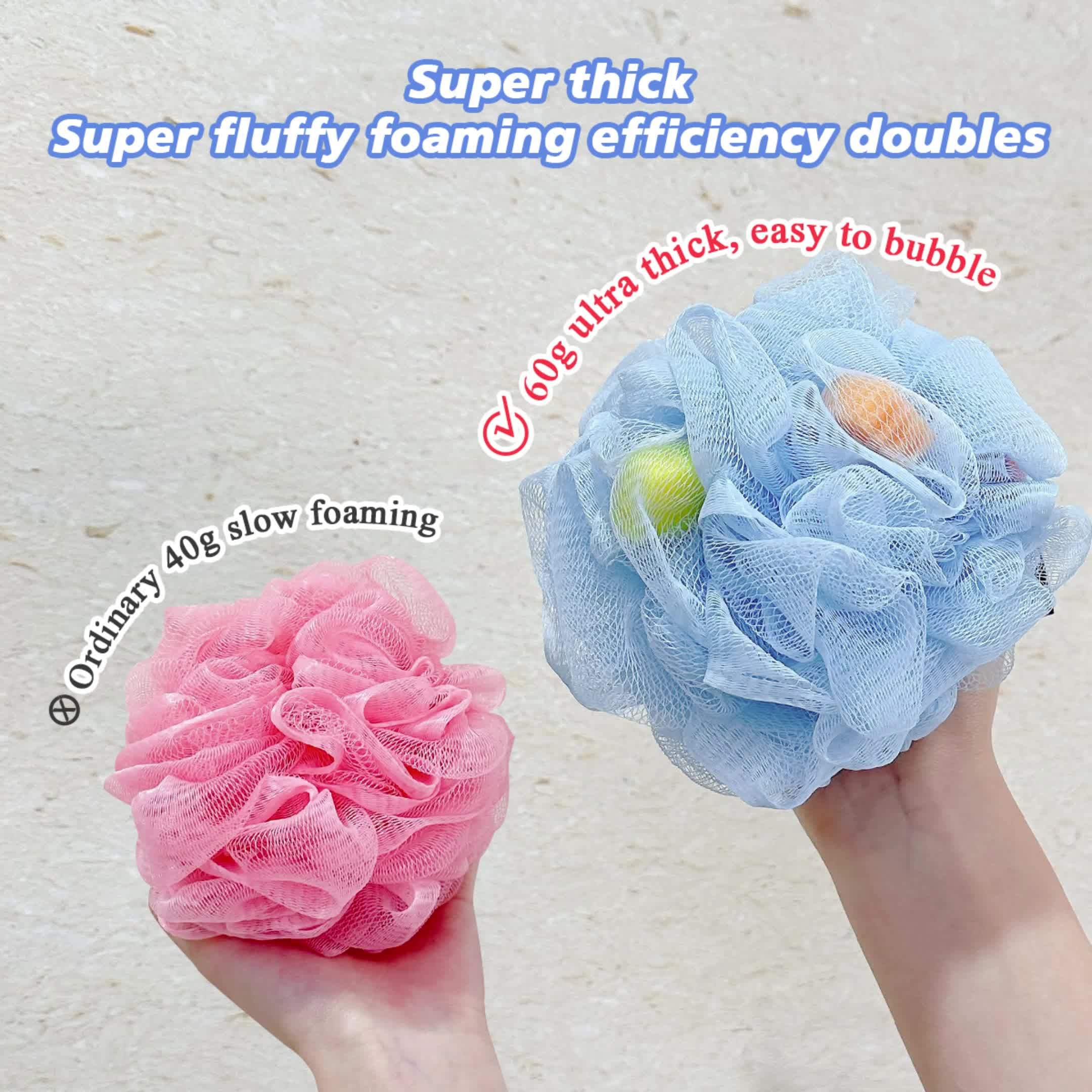 Large Soft Rubbing Bath Sponge Ball for Gentle Cleansing