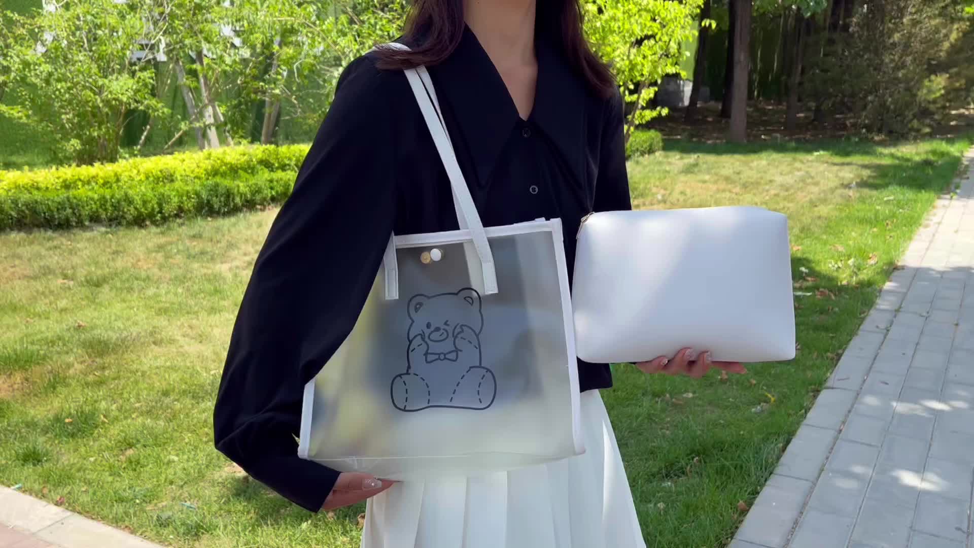 Transparent Tote Bag, Cute Top Handle Handbag, Women's Fashion Shoulder Bag,  Crossbody Bag & Purse - Temu