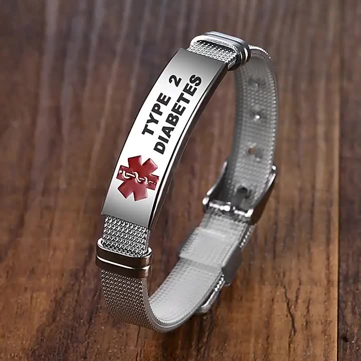 Pulsera Alarma Evaluación Médica 1 Pieza Pulsera Tejida - Temu