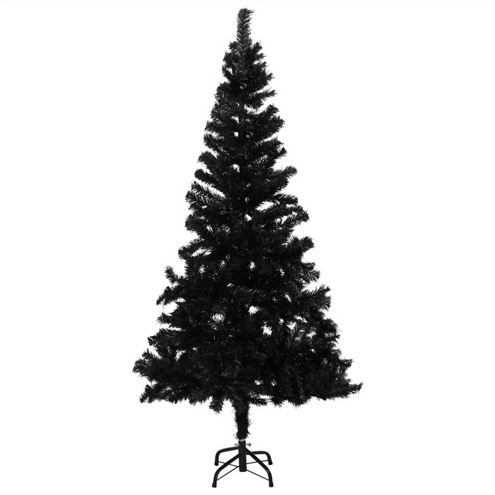 Artificial Christmas Tree With Stand Black 150 Cm Pvc