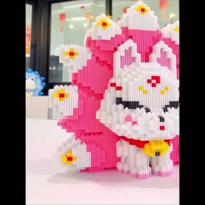 Fox Building Blocks Toy Decorative Ornament Halloween Christmas Gift