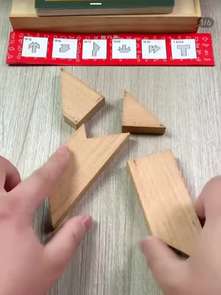 Wooden T-Shaped Puzzle And Sticker Set, Stress Relief Game