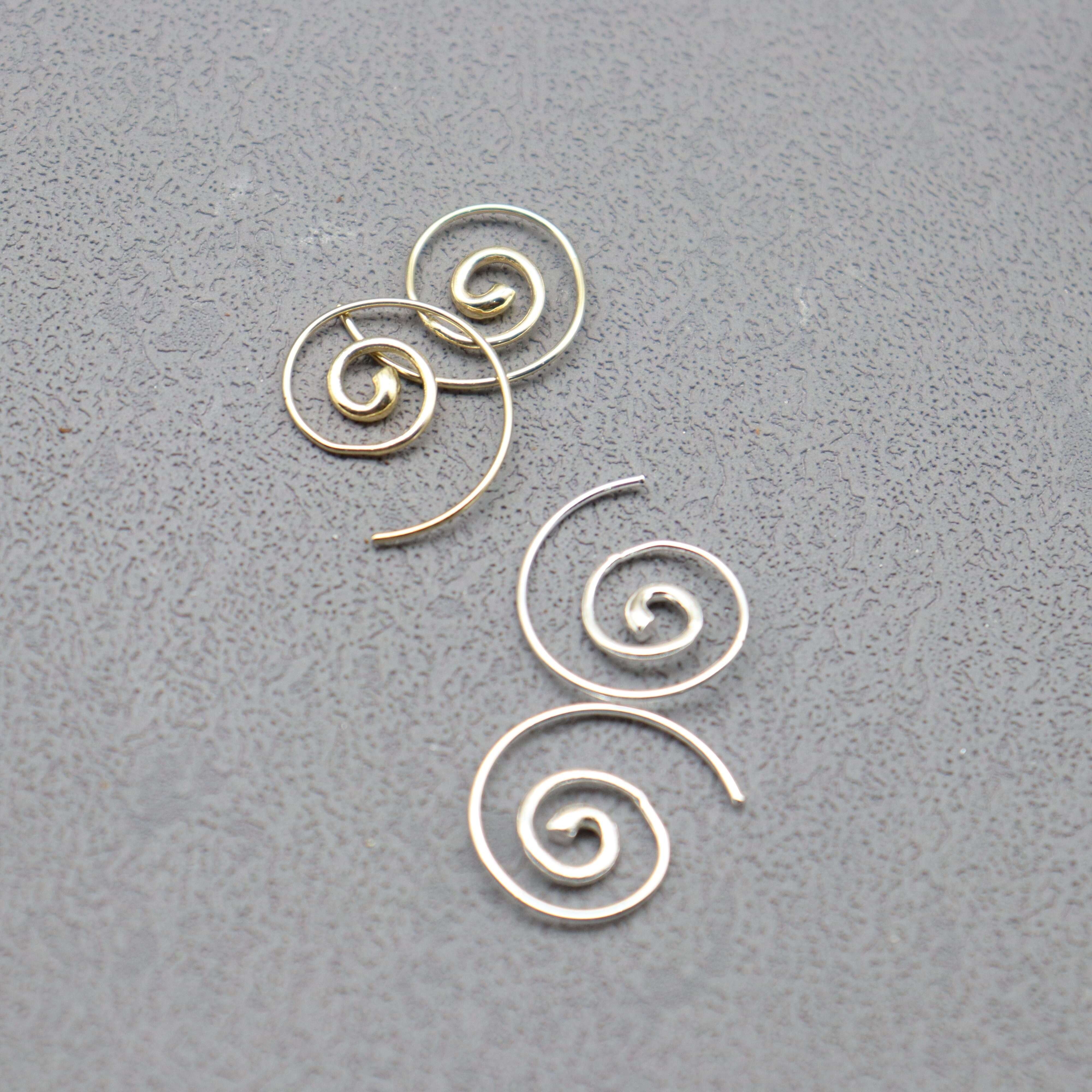 Double Helix Spiral Earrings Tutorial - Beginner Wire Wrapping