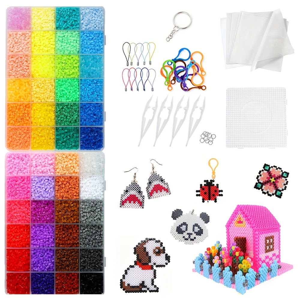4Pcs/Hama Beads Square Large Pegboards Board For Perler tool Fuse Beads  Square jigsaw puzzle Template For Educational Toys
