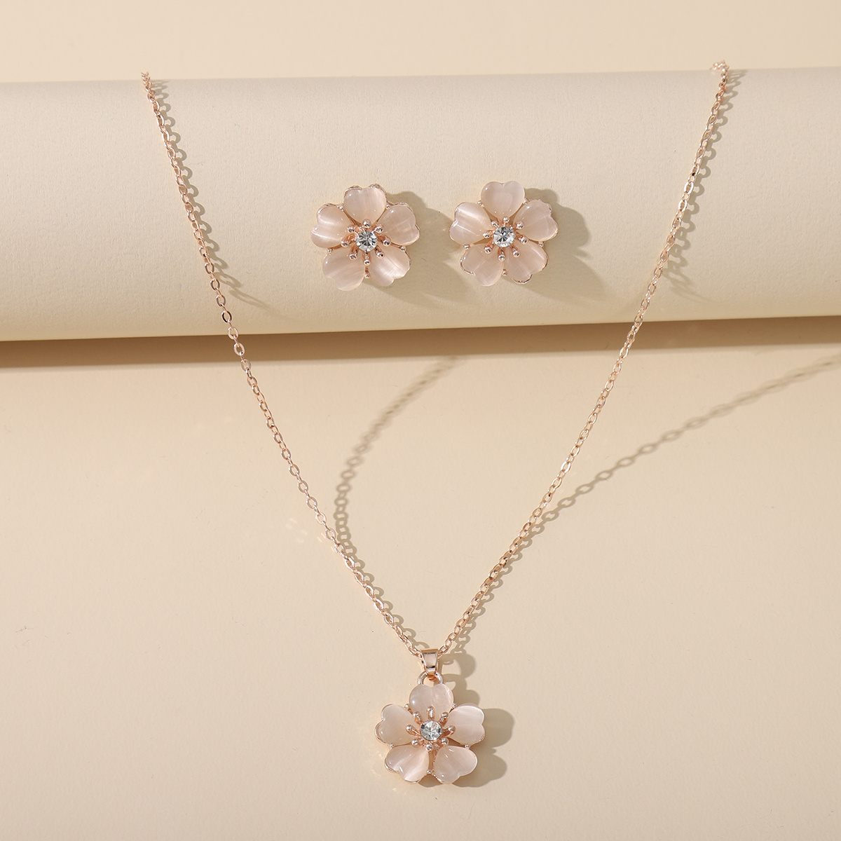 Sakura Cherry Blossom 18K Gold pendant (with optional chain)