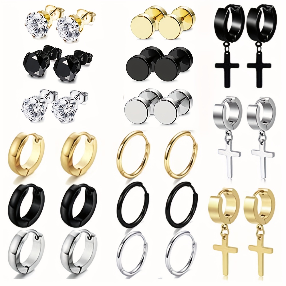 Stackable Earring Sets - Temu