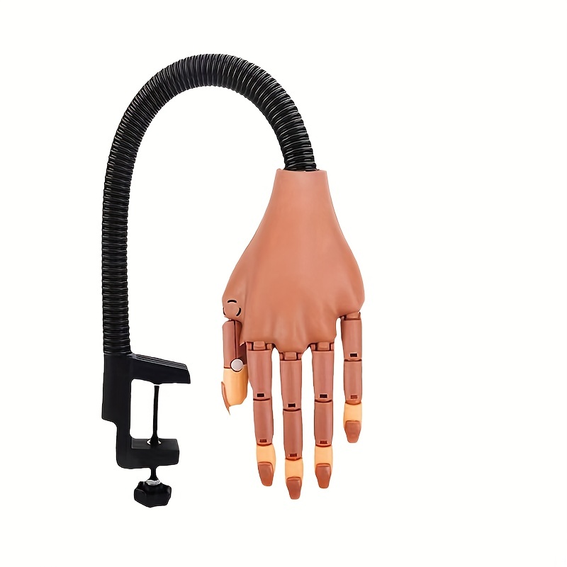 Practice Hand for Acrylic Nails Adjustable Silicone Fake Mannequin Hands  for Nail Art Practice Hand Bendable Joints False Nail Tips Nail Training Hand  Mannequin with 50pcs Coffin Nail Tips - Yahoo Shopping