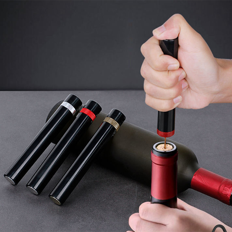 Custom Logo Wine Bottle Opener Air Pump Opening Tool Portable Cork Remover  Stainless Steel Pin Kitchen Bar Air Pressure Wine Corkscrew - China Air  Pressure Wine Opener and Air Wine Opener price