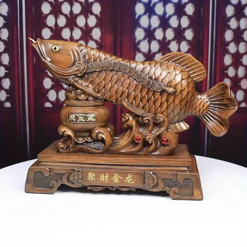Gold Fish, OOAK Fish Sculpture, Unique Wire Art, Gift for Him