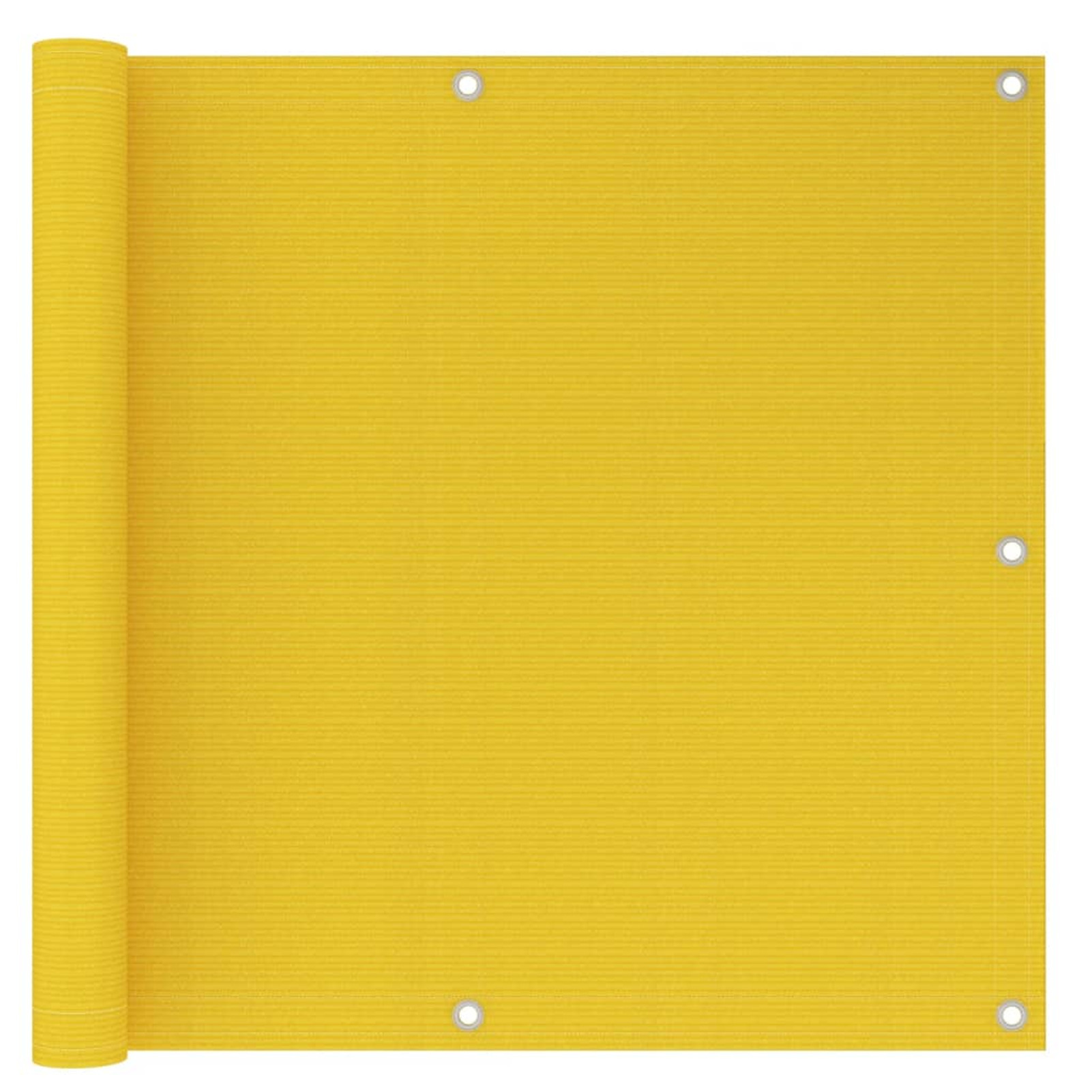 Balcony Privacy Screen Yellow 90x500 Cm Hdpe