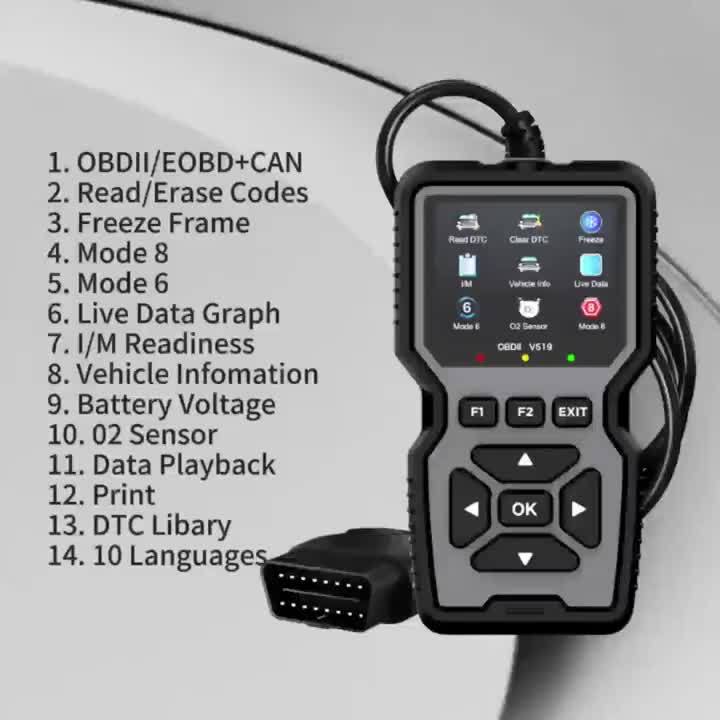 Scanner de Diagnostic OBD2 Avancé pour Voitures, 10 Langues, Compatible avec la Plupart des Véhicules Fabriqués après 1996 – Image 10