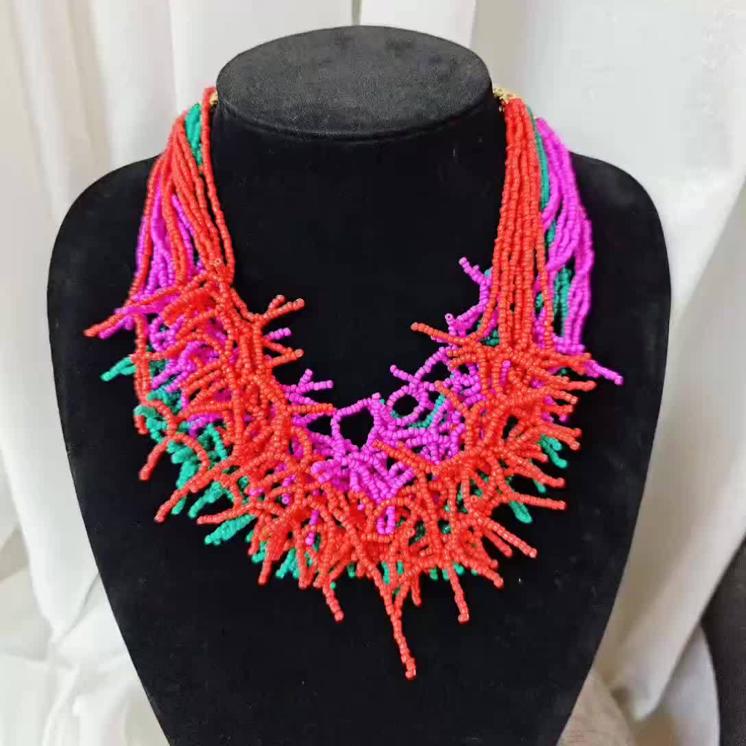 Bohemian Handmade Irregular Design Chain Necklace