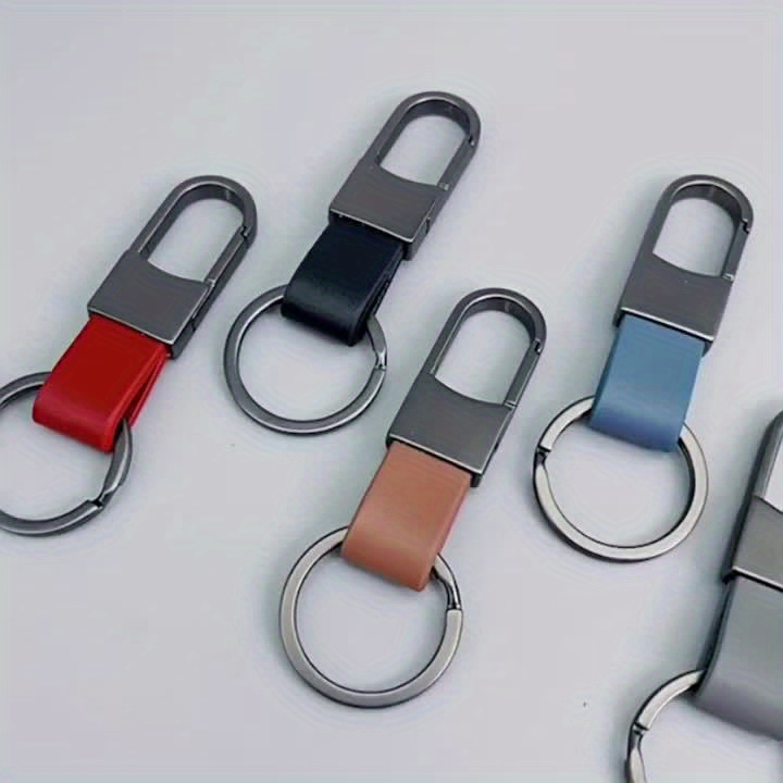 1pc Pu Leather Car Keychain Men Metal Zinc Alloy Keychain Unisex Gift  Family Friends Colleague - Jewelry & Accessories - Temu