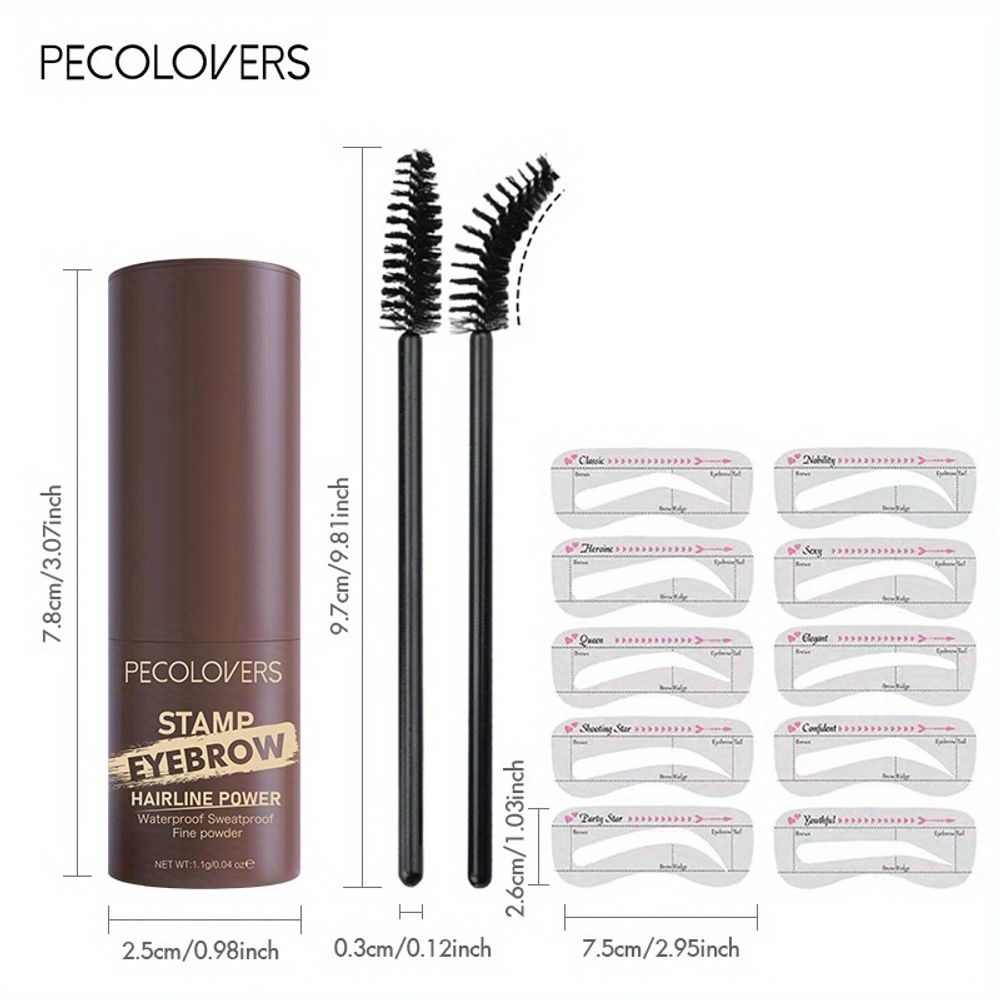 Makeup Brush Stencil Kit for Eyebrow Shaping