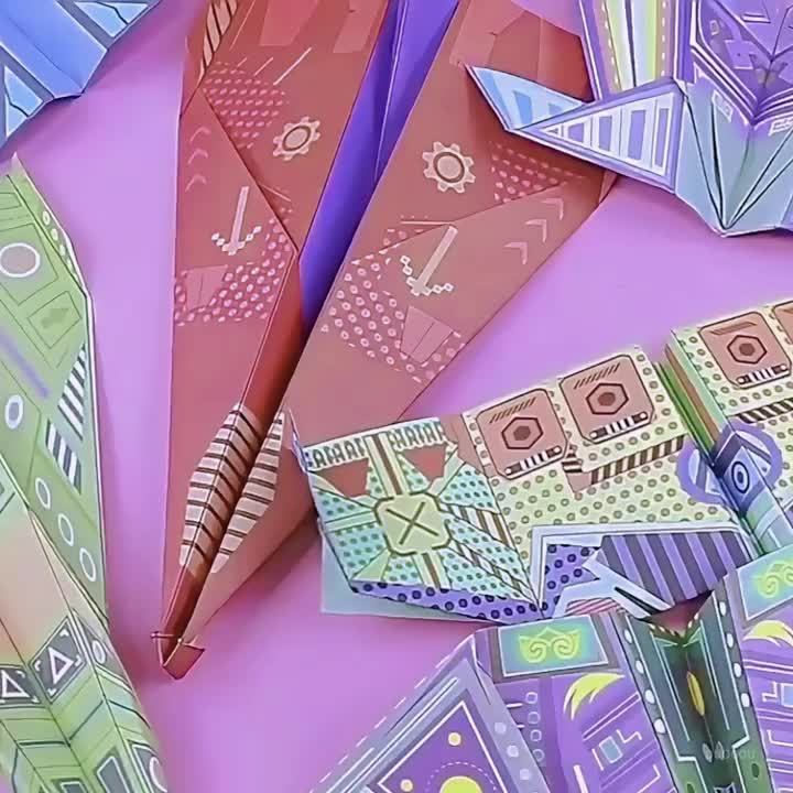 Paper Airplane Folding Set, DIY Creative Craft Kit