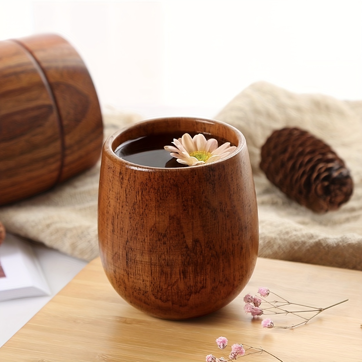 Wooden Tea Cups - Temu South Korea