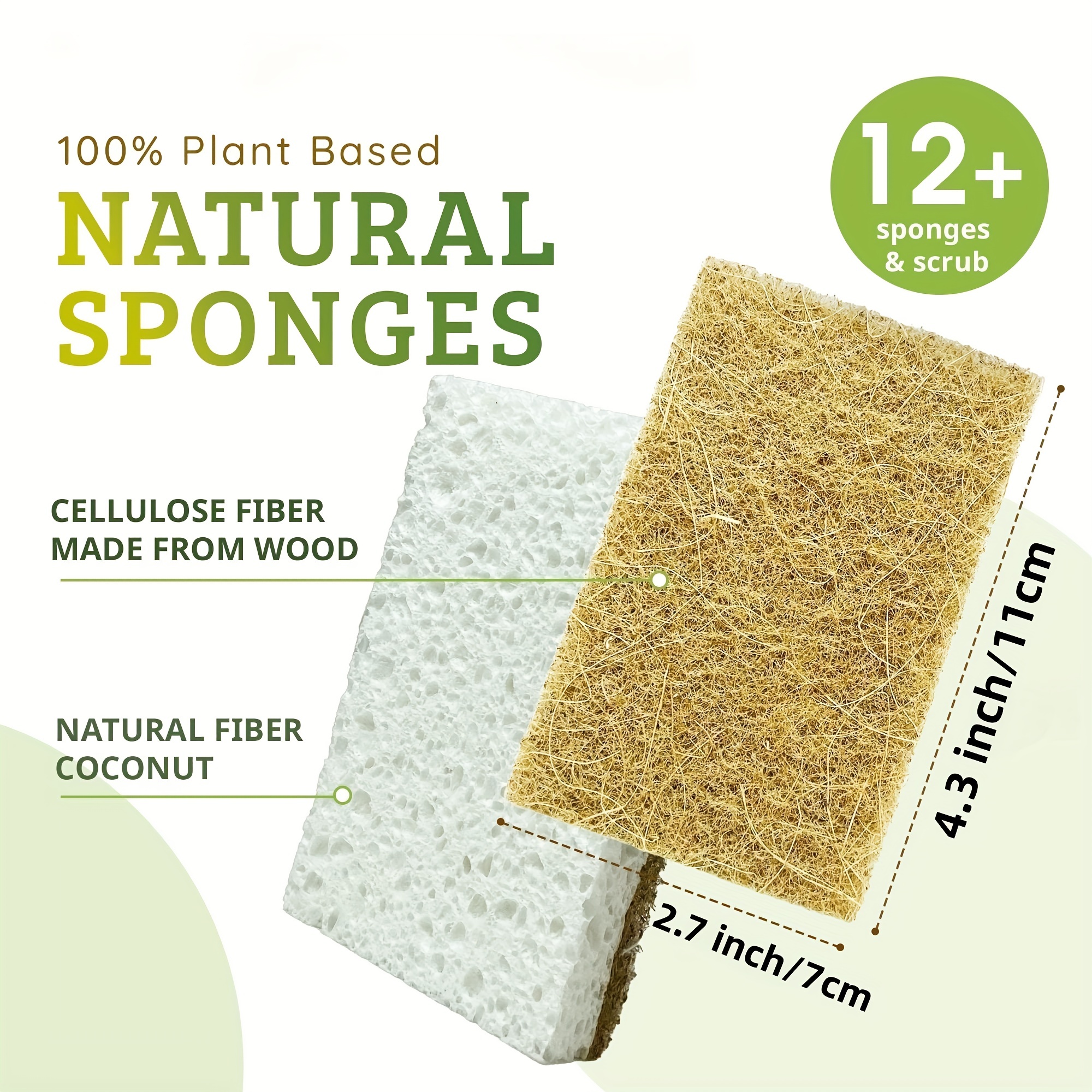 Cellulose Natural Cleaning Sponge