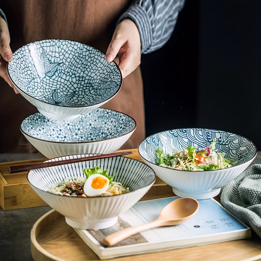 Ceramic Bowl Set With Lids, Serving Bowls With Lids, Dessert Bowl,food  Storage Container, Porcelain Prep Bowl,microwave & Dishwasher Safe - Temu