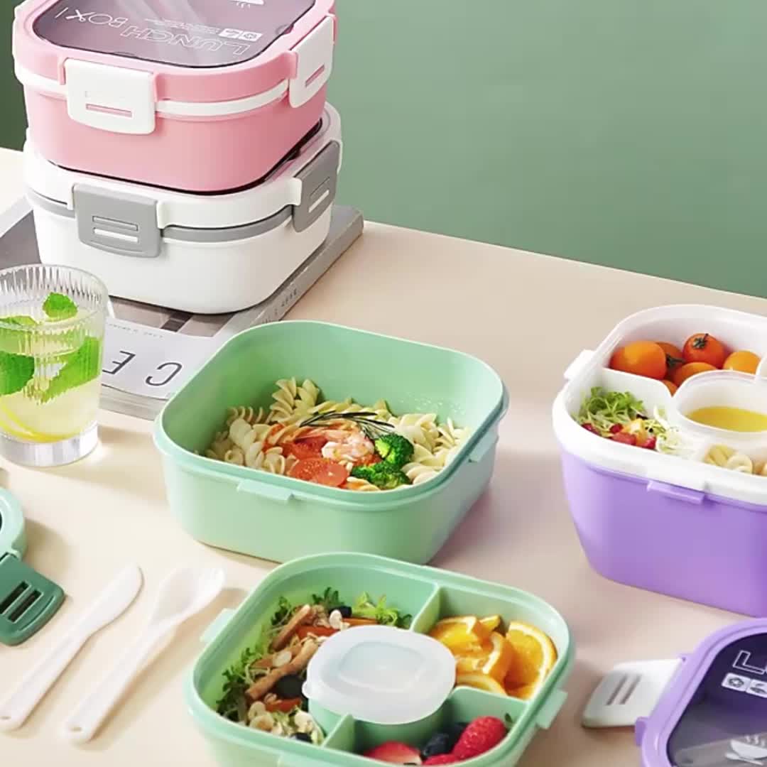 Leak-proof Divided Bento Box: Keep Your Lunch Fresh & Ready To