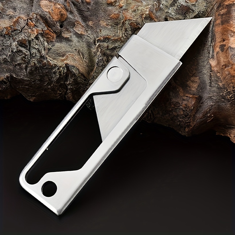 Top Quality Mini Zipper Knife Utility knife Outdoor Survival EDC Gadget  Keychain Pendant Pocket Knife