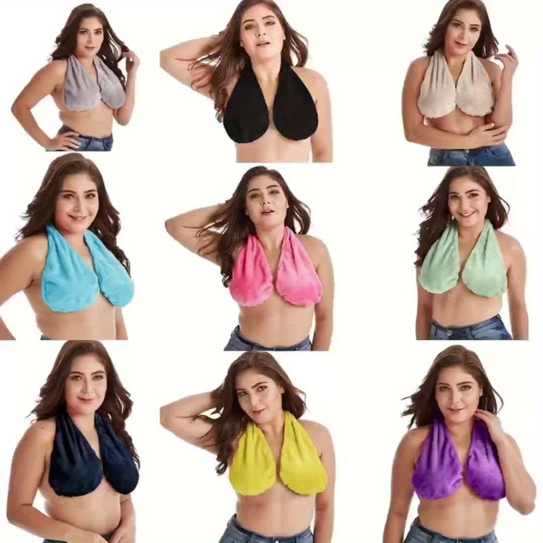 ultra portable neck hanging bra soft absorbent towel dual - Temu