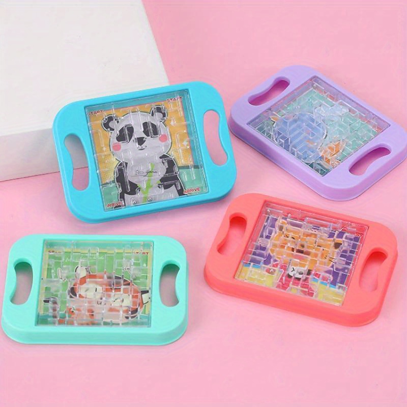 1pc Dog Diamond Pattern Beaded Maze Track Ball Gyro Cube