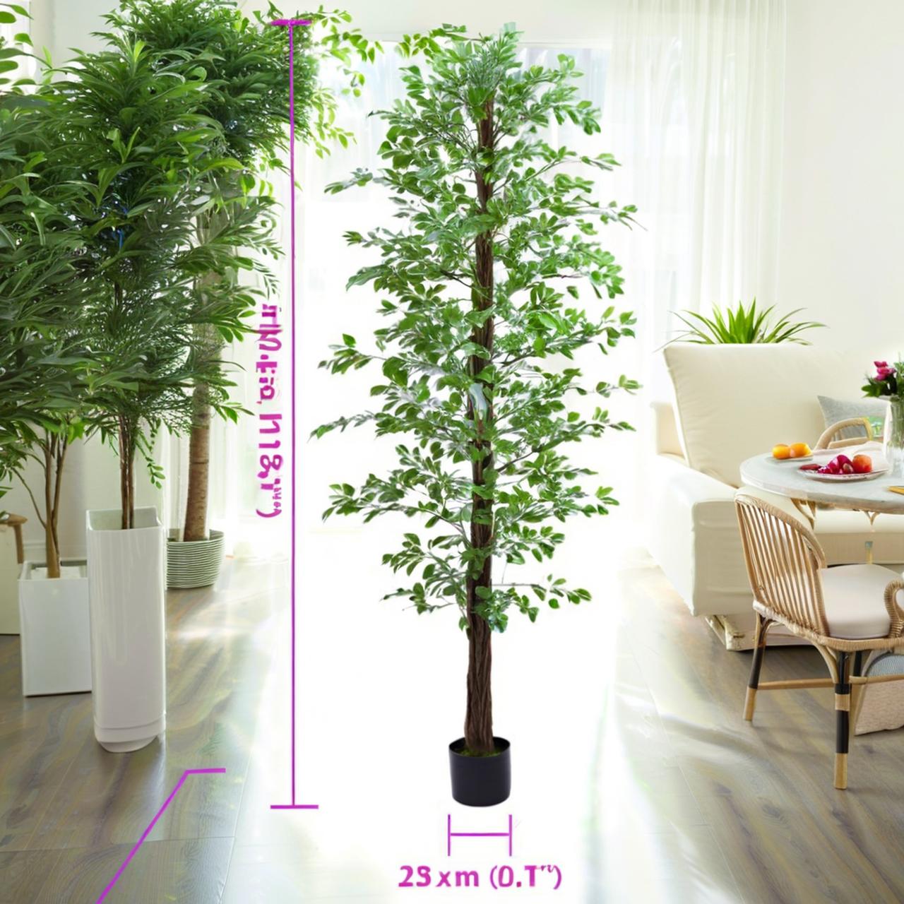 576pcs Realistic Low Maintenance Green Decorative Artificial Bamboo Trees Height 150cm Entrance Living Room Office Ornaments Garden Layout Artificial Palm Orchid