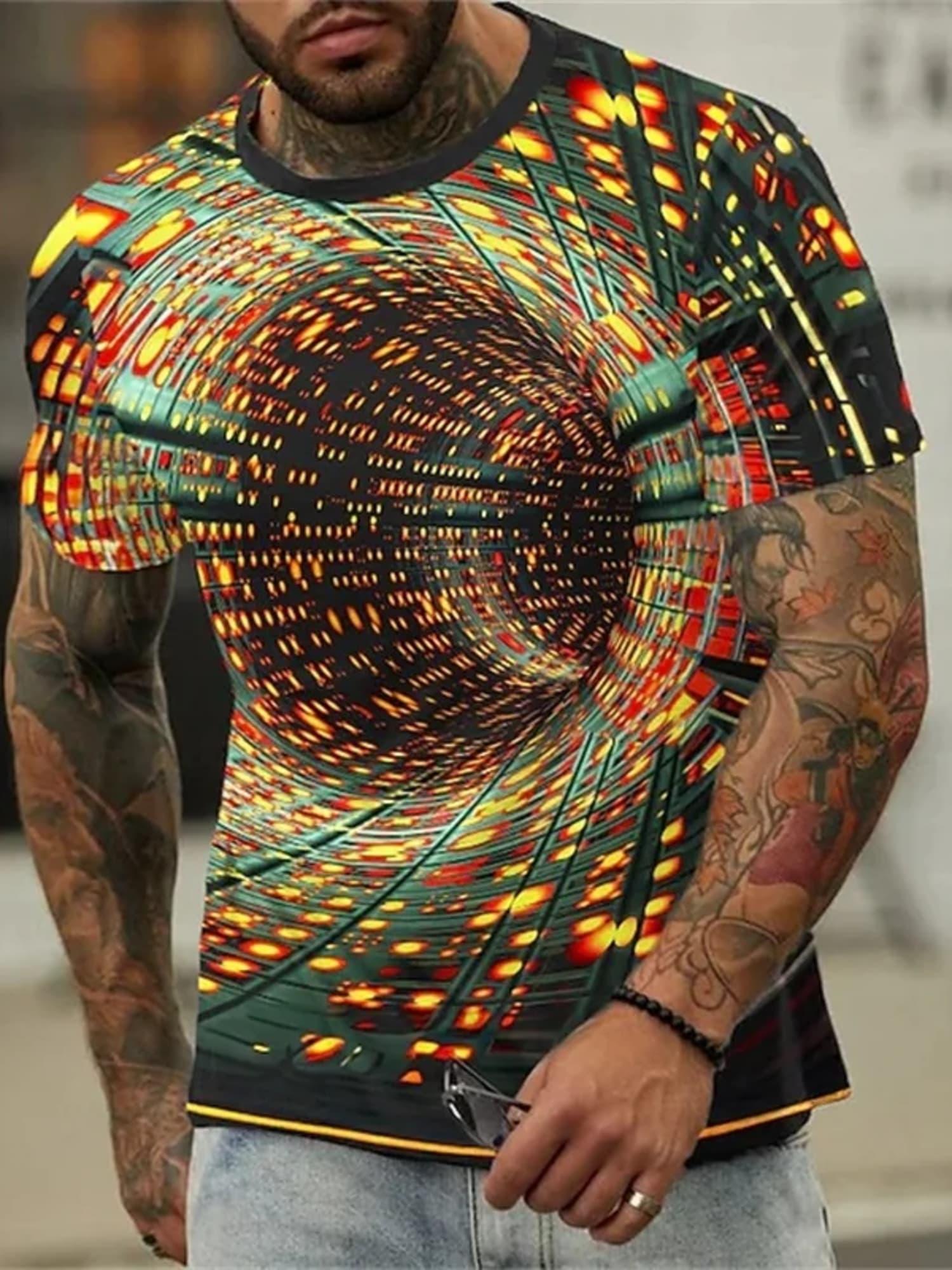 optical illusion shirt sold on Temu United States