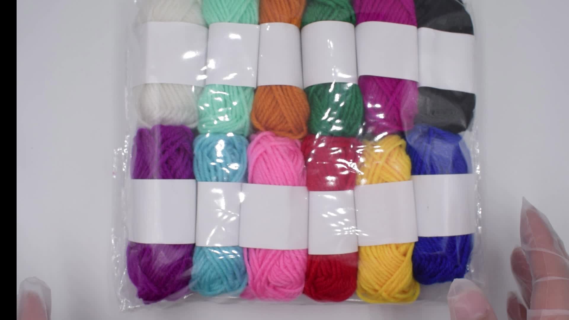 Pack of 12 Wool Balls Colors Perfect for Mini Knitting and Crochet