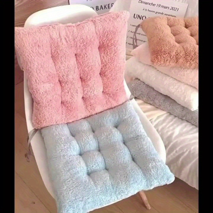 Chair Cushion Dormitory Office Sitting Artifact Plush Chair - Temu