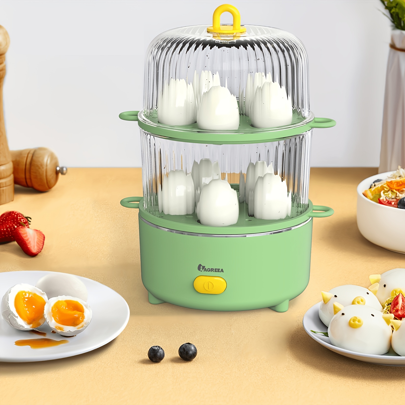 6pcs Microwave Steamed Egg Cup Mini Egg Cooker Portable Egg Poacher For  Home Kitchen (white)