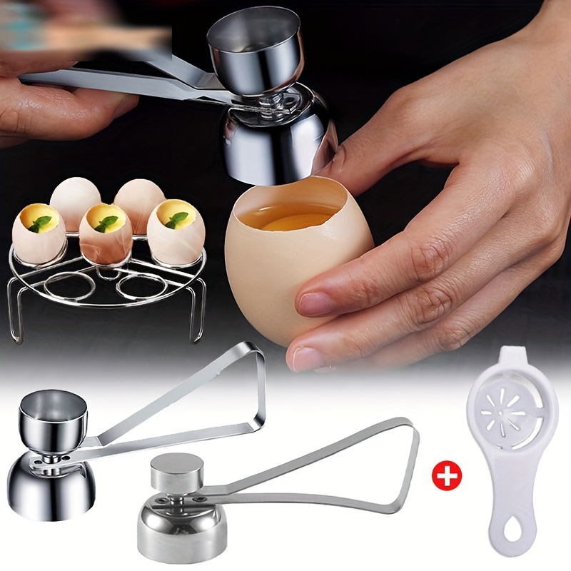 Egg Shell Cutter Easy-to-use 304 Stainless Steel Shell Opener Quick Egg  Beater Egg Opener Kitchen Gadgets Egg White Separation - AliExpress