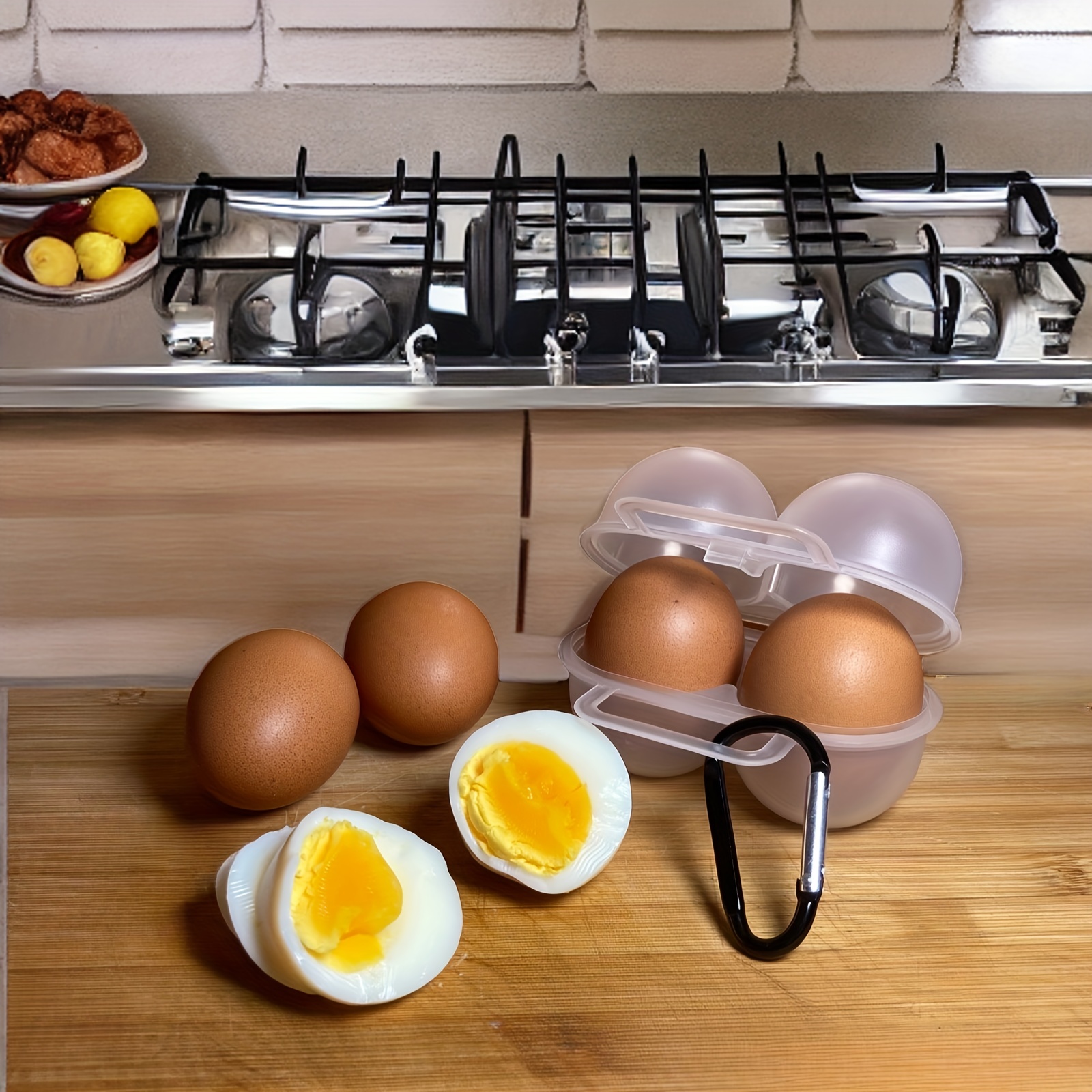  Peleg Design Egguins 3-in-1 Cook, Store and Serve Egg Holder,  Penguin-Shaped Egg Cooker for Making Soft or Hard Boiled Eggs, Holds 6 Eggs  for Easy Cooking and Fridge Storage: Home 