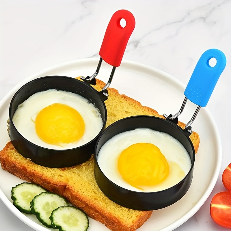 Fried Egg Molds, Pancake Mold Maker With Handle For Kids, Mold Non Stick  For Griddle 5pcs