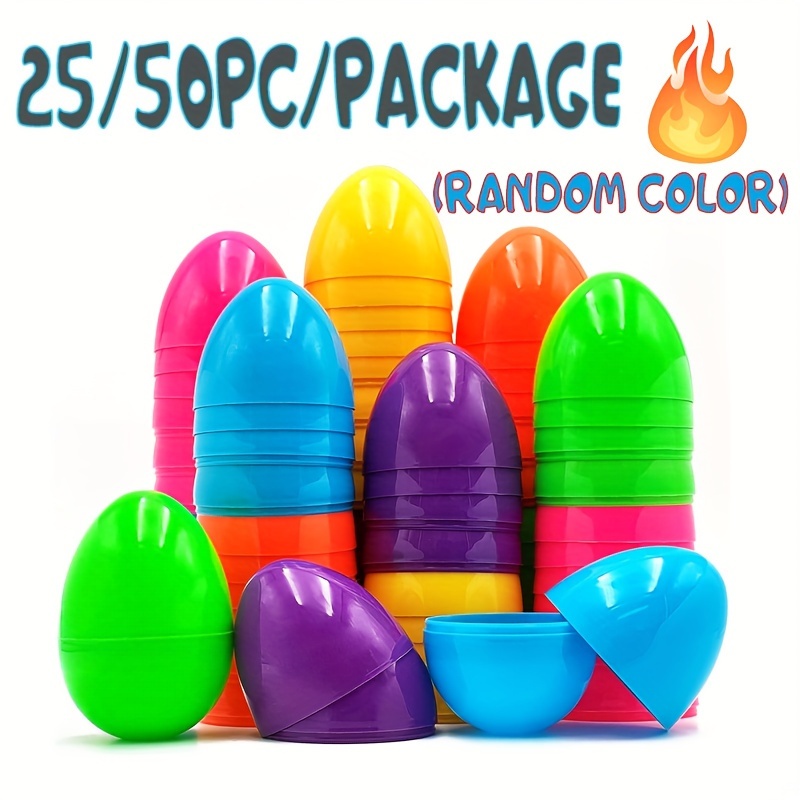 Huevos de Pascua de plástico de 2 38 pulgadas paquete de 12 tamaño perfecto  cesta de Pascua huevo de caza