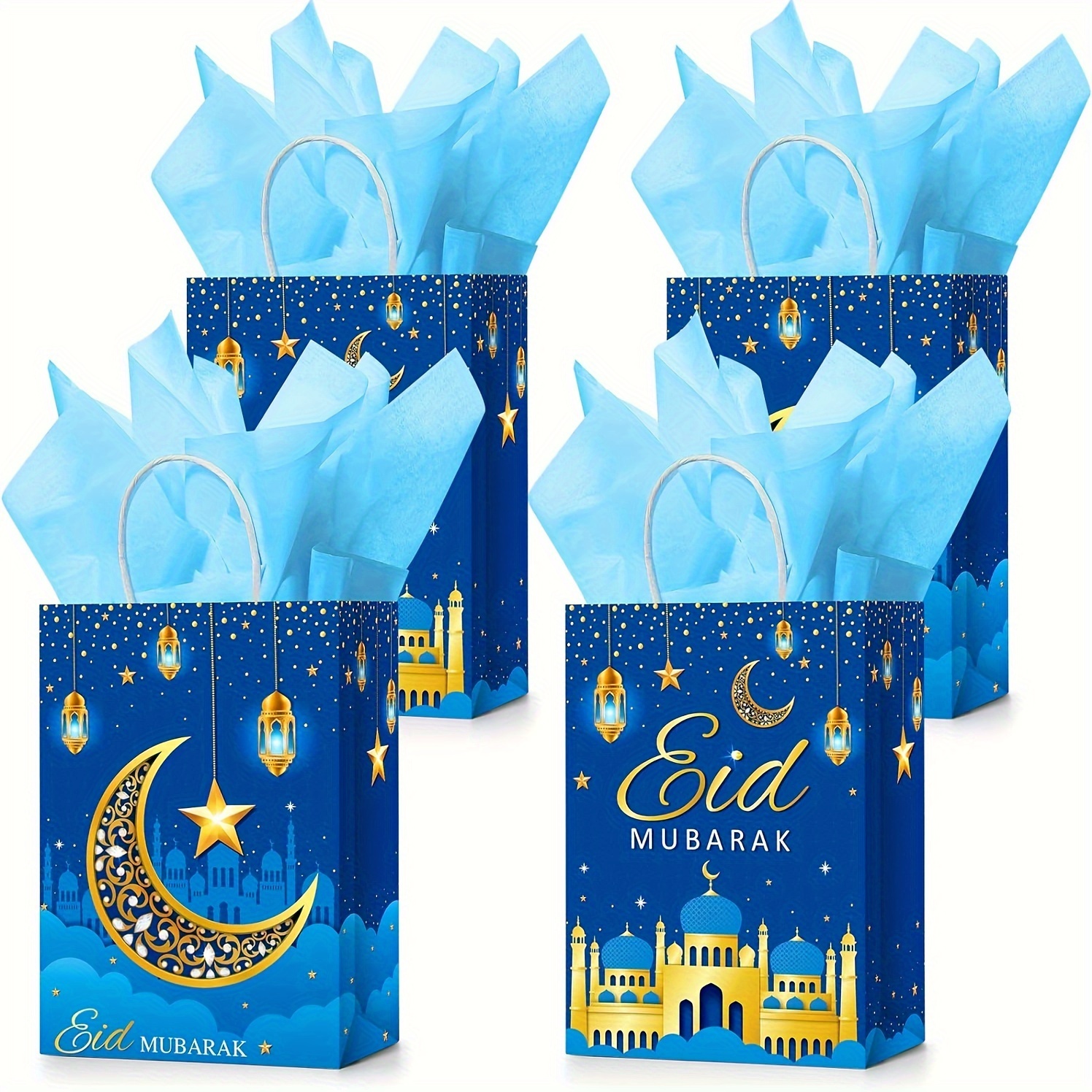 Lot de 18 enveloppes pour argent Eid Mubarak, 17,8 x 7,9 cm, porte